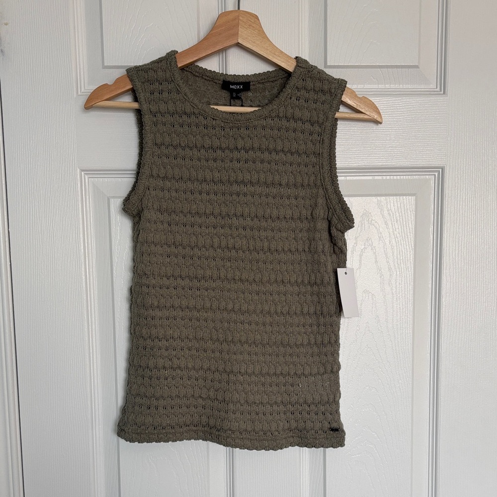 Mexx crew neck crochet tank top